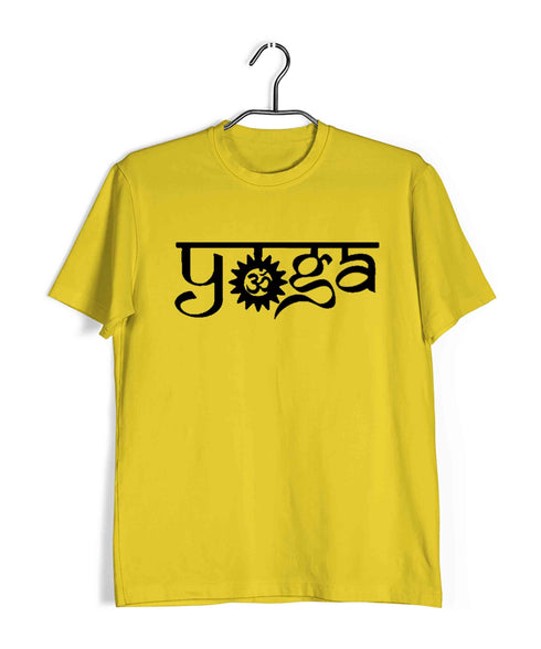 Yoga Classic Om Yoga Sports Fitness Casual Graphic Printed T-Shirt for Men